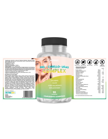 Piel, cabello, uñas complex