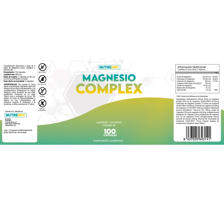 Magnesio Complex Nutrehoy