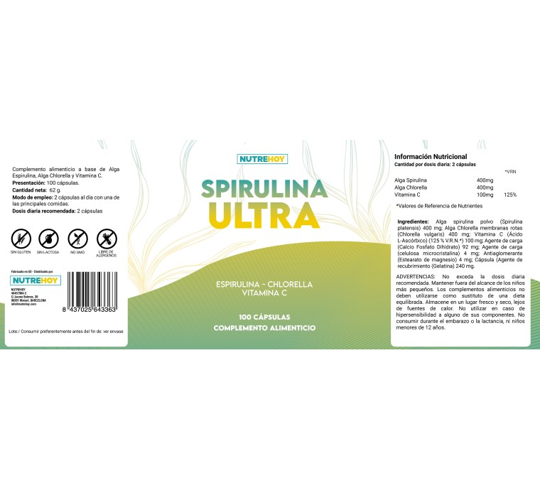 Spirulina Ultra Nutrehoy
