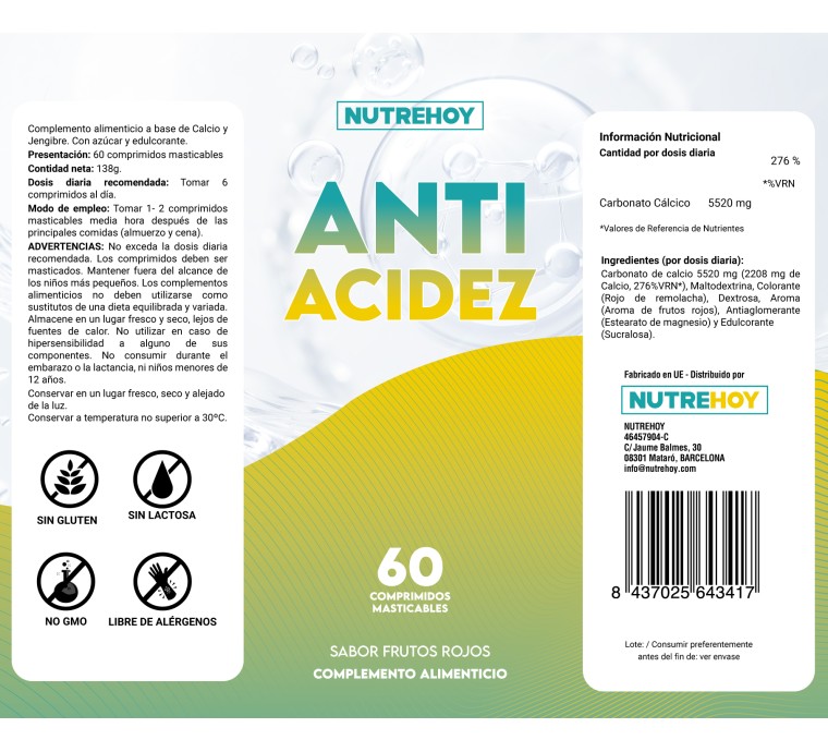 Anti Acidez Nutrehoy