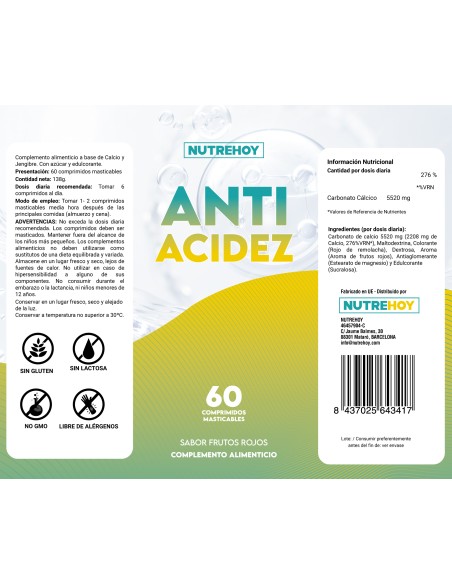 Anti Acidez Nutrehoy