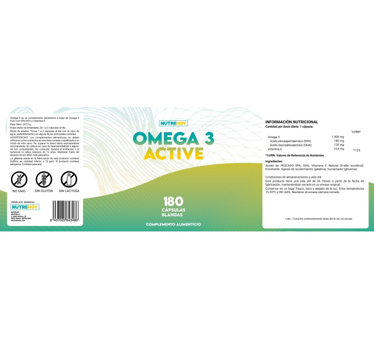 Omega 3 Active Nutrehoy
