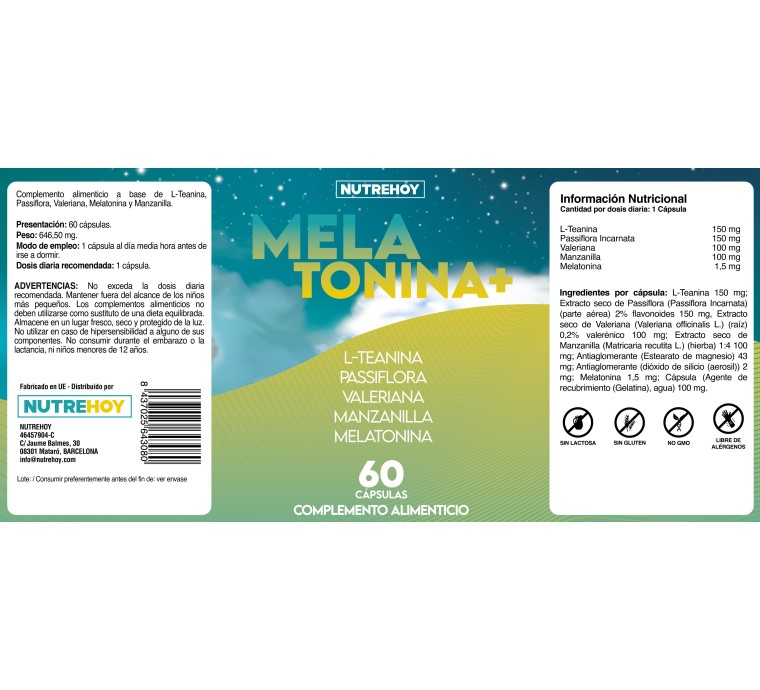 Melatonina Nutrehoy